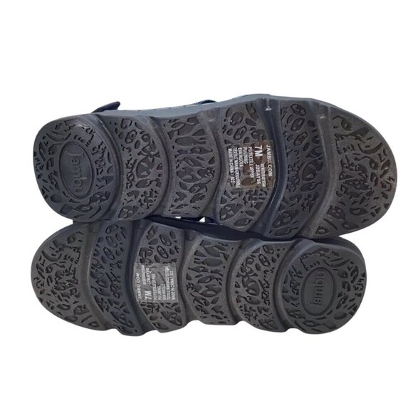 Jambu Sport Sandals NWOT Bay Water Ready Vegan Blue Size 7 Strappy Webbing Adj - Picture 10 of 10